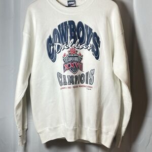 Deadstock Vintage Super Bowl XXVII Sweatshirt Dallas Cowboys 1992 SZ XL RARE